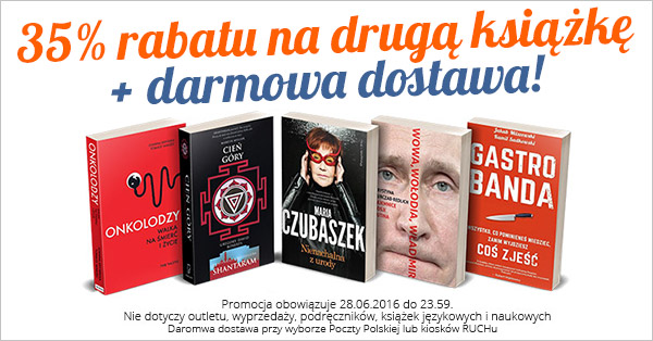Lideria.pl - 35% na drugą książkę i darmowa dostawa!